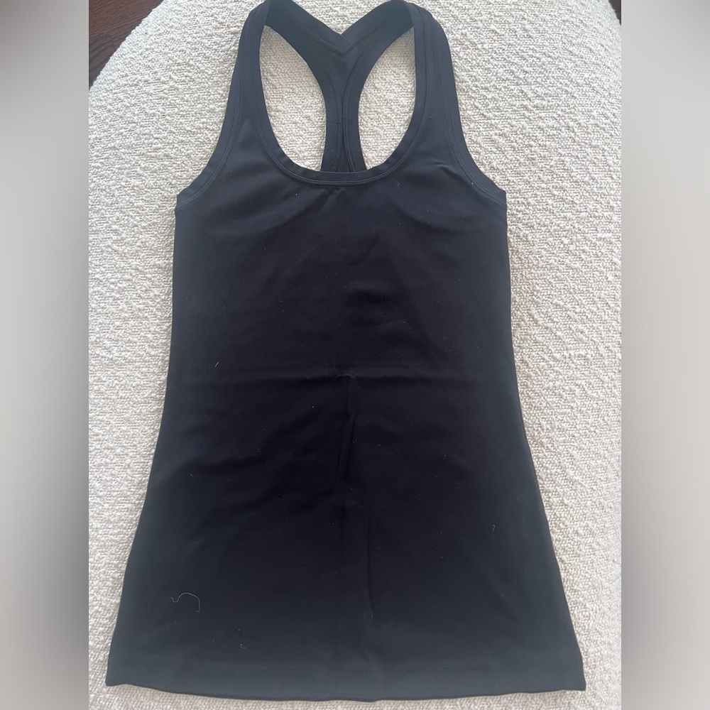 Hip length Racerback tank